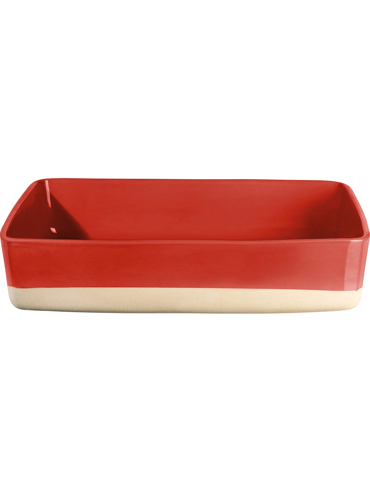 auflaufform rechteckig, rot
