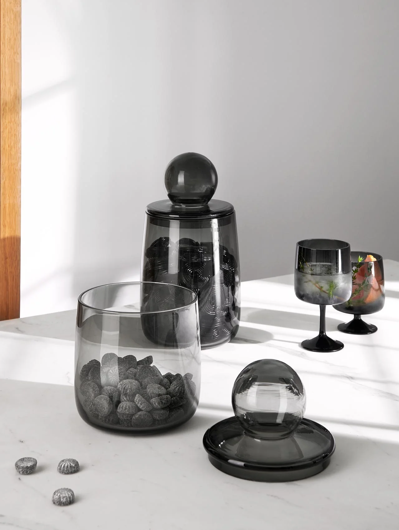 dose mit deckel, grau - Image 3