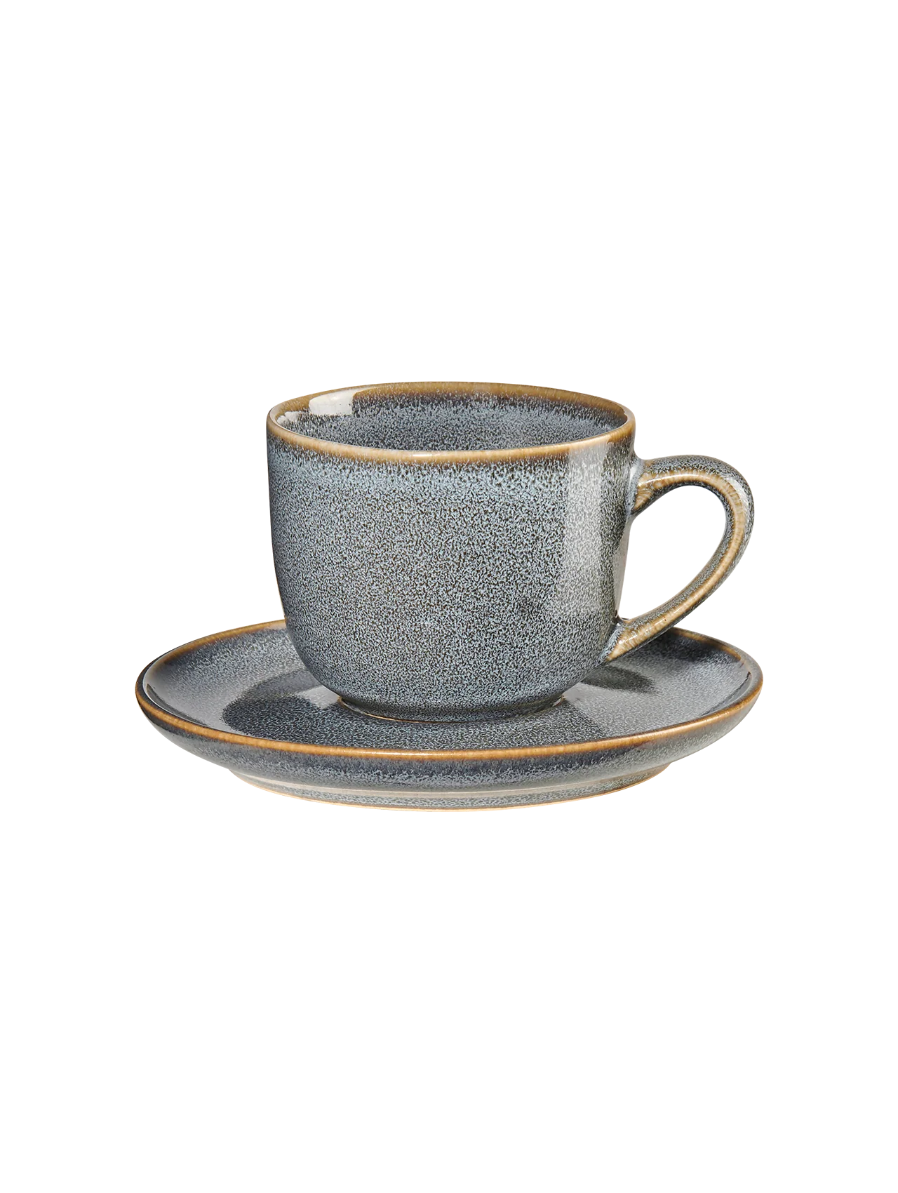 espressotasse mit unterteller, denim