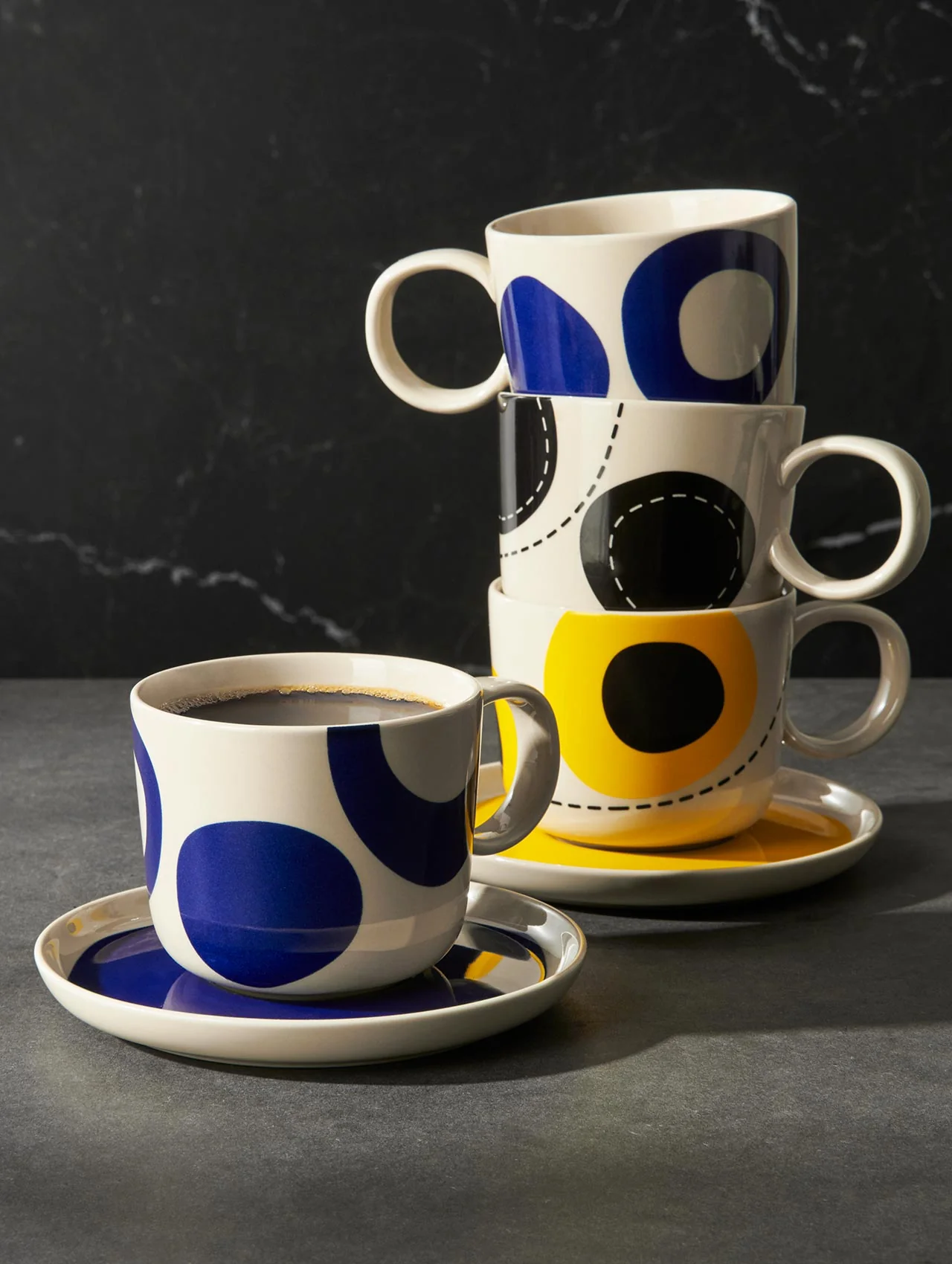 kaffeetasse mit unterteller, artiste - Image 2