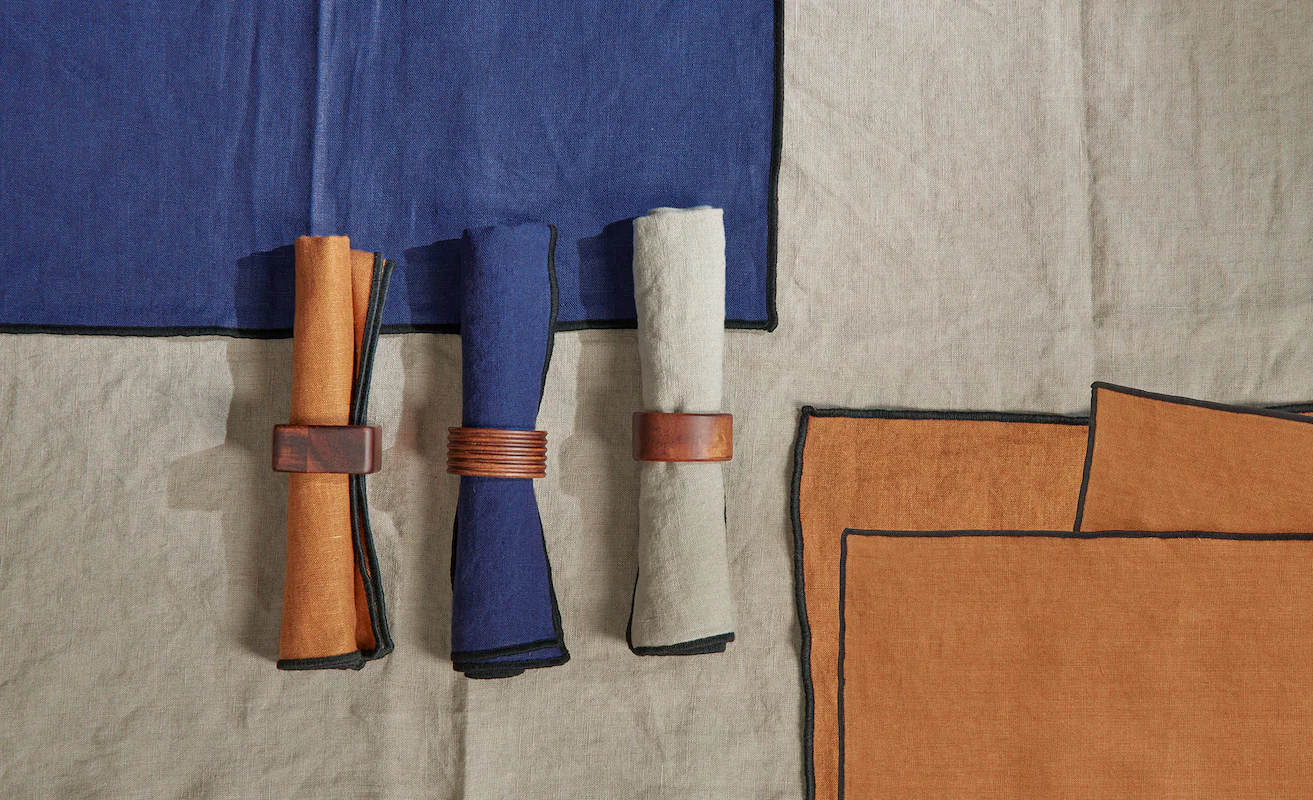 serviette, deep blue - Image 2