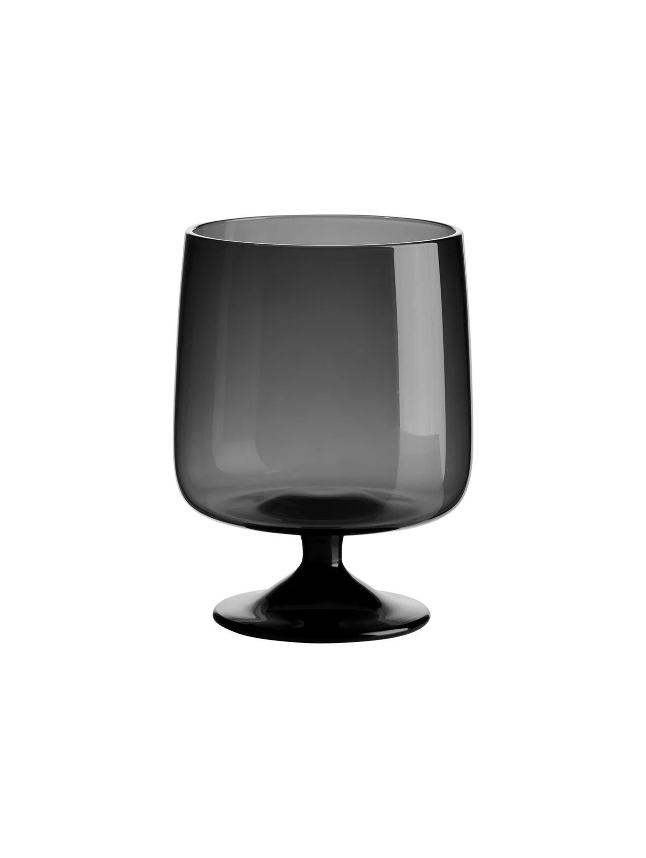 stielglas, grau
