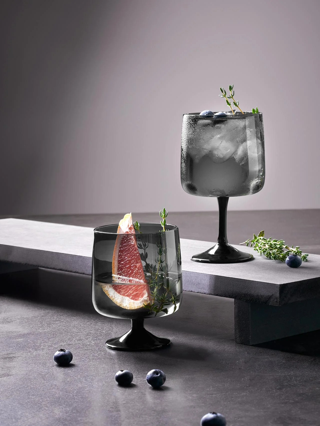 stielglas, grau - Image 3