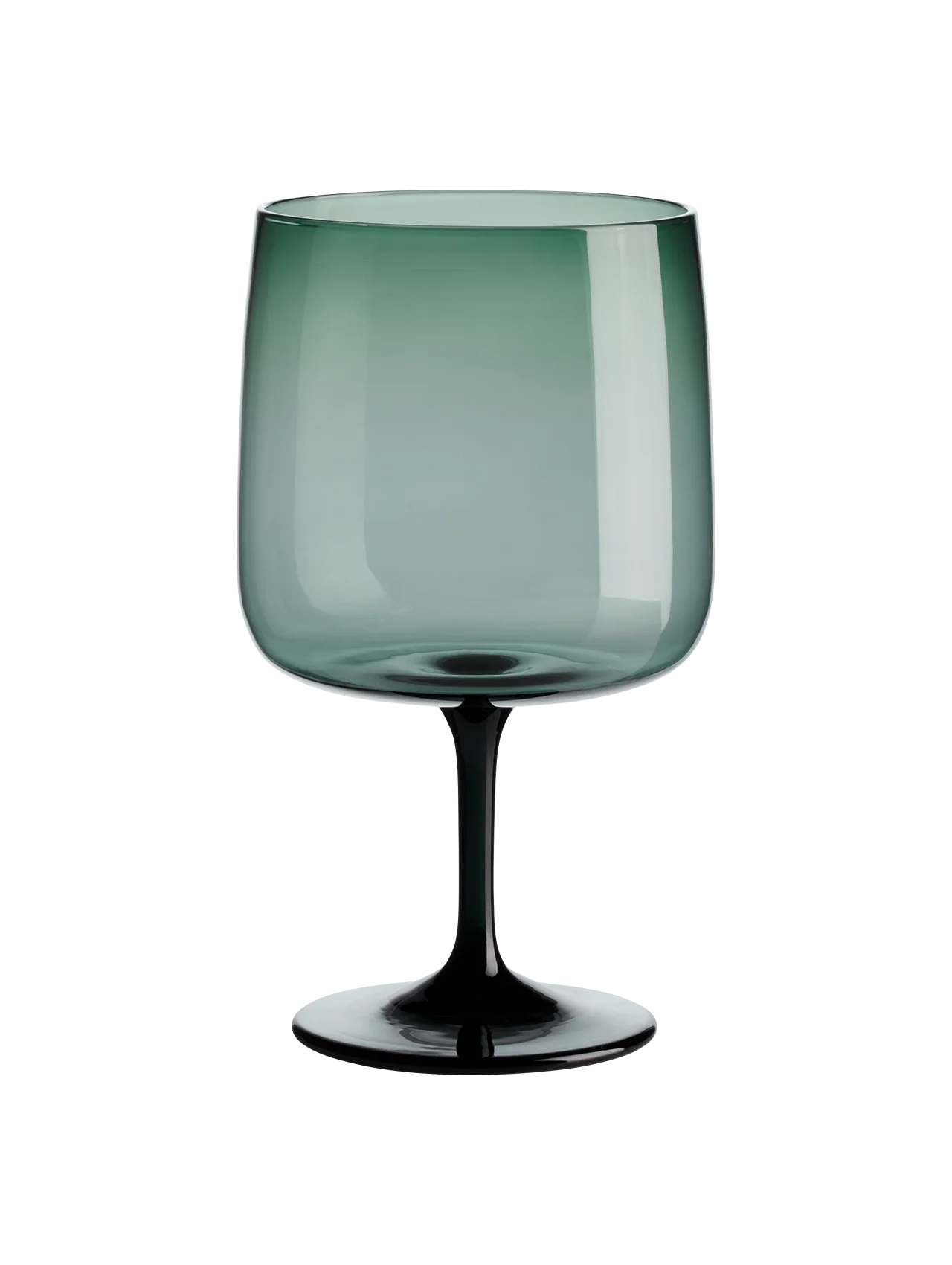 stielglas, grün