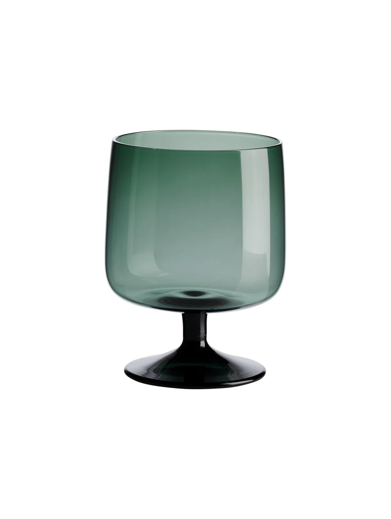 stielglas, grün