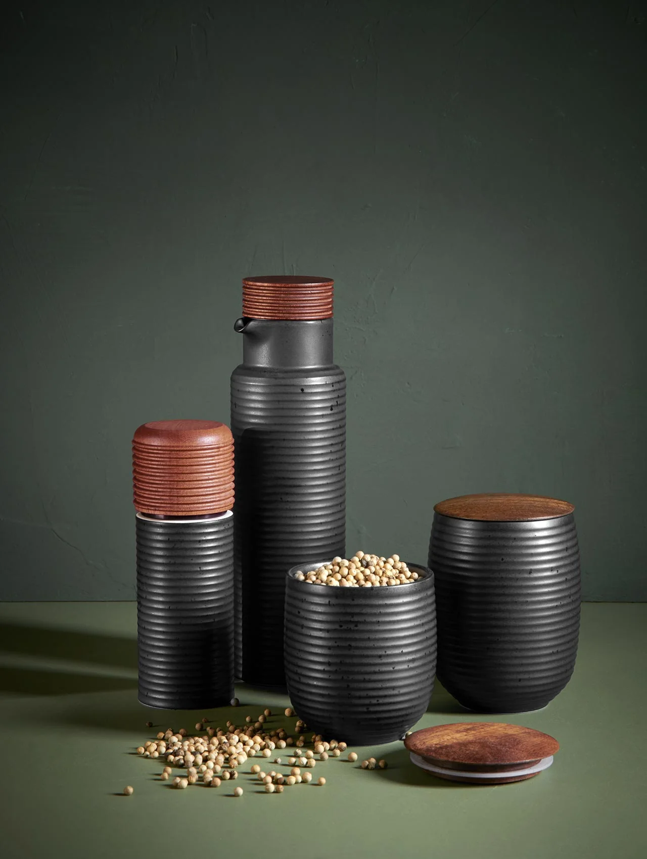 teedose, black mit holzdeckel - Image 3