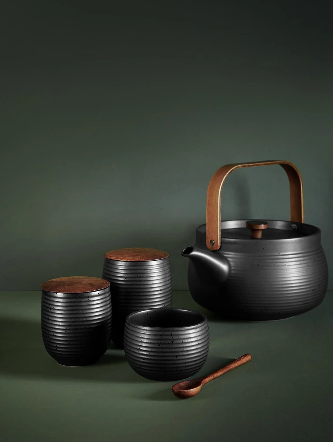 teedose, black mit holzdeckel - Image 4