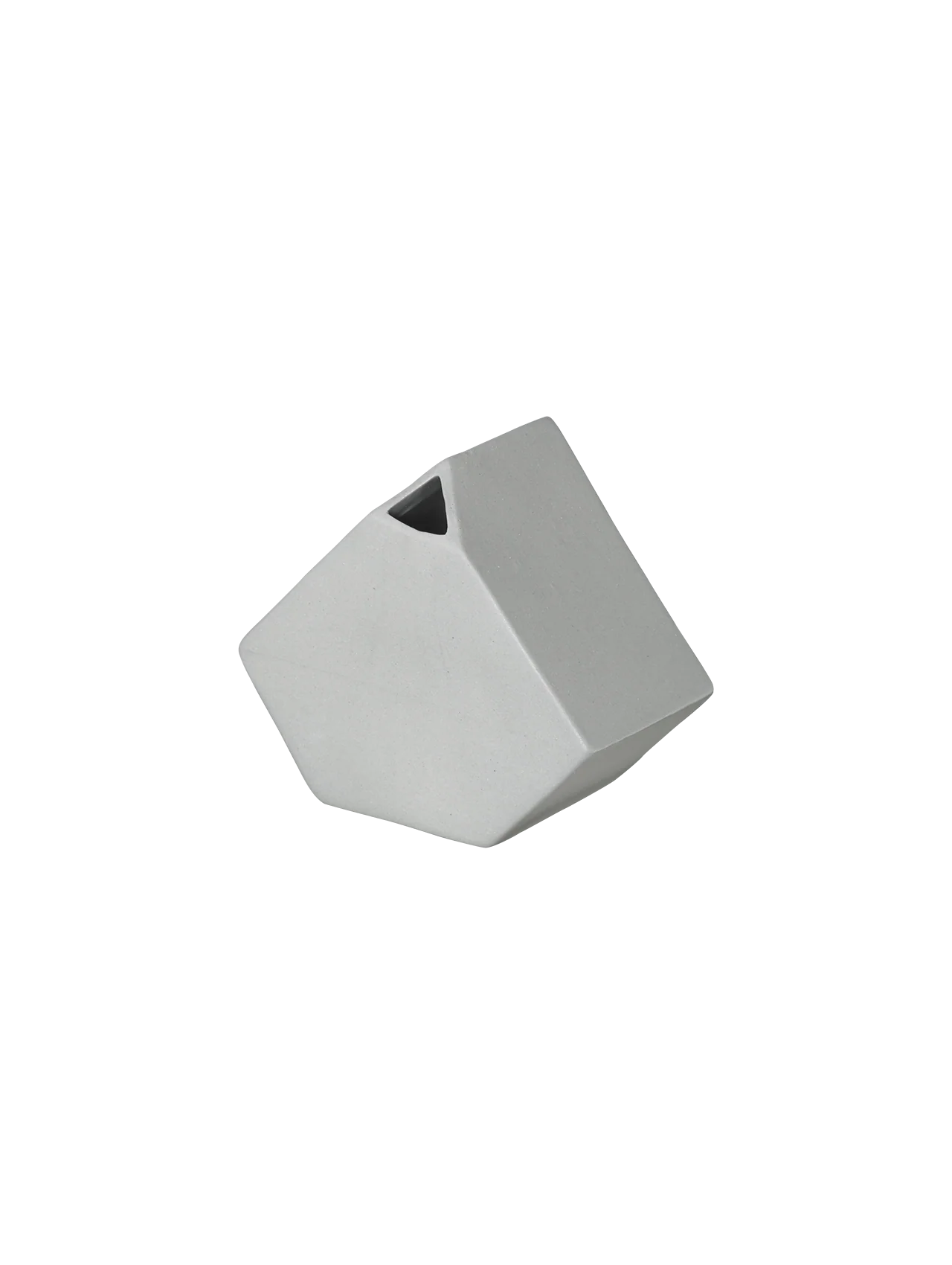 vase eckig, cement