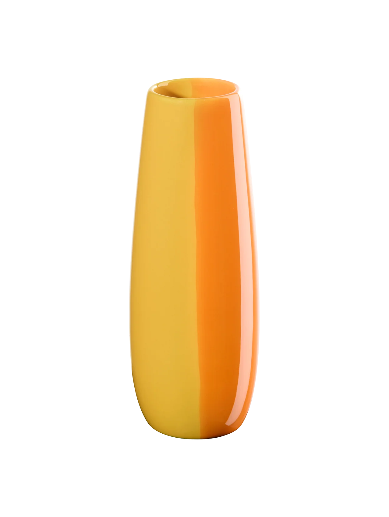 vase, orange smoothie